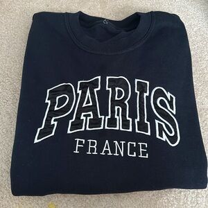 Paris Graphic Crew Neck Sweatshirt